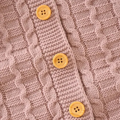 Vista 5 de Sduydiosy Mameluco para bebé recién nacido, ropa de manga larga con botones, lindo traje de invierno para bebé