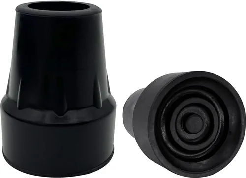 Vista 7 de Puntas de bastón de repuesto, 3/4 pulgada, negro.