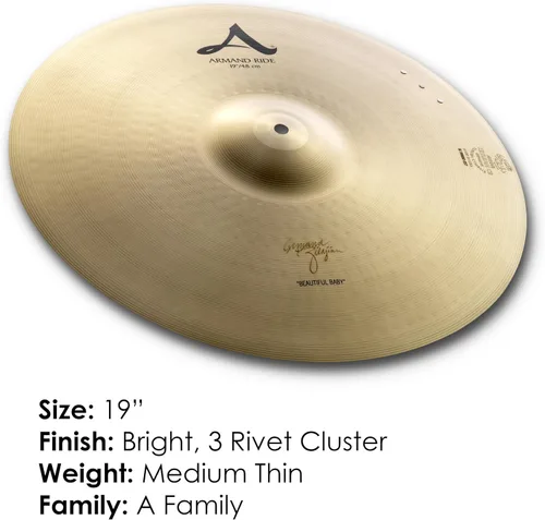 Vista 2 de Zildjian A0034 - Platillo mediano (20 pulgadas)