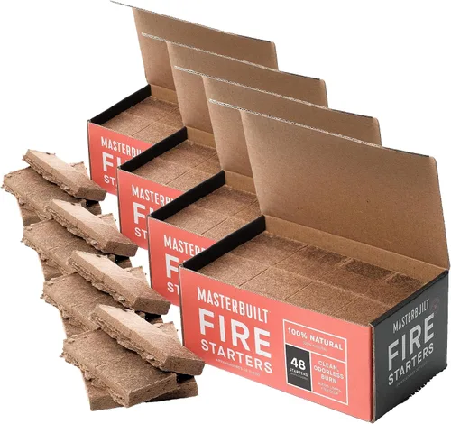 Vista 7 de Masterbuilt® Pure-Parrafin - Arrancadores de fuego de cera sin olor totalmente natural para parrilla de carbón, hechos para la serie Gravity pero