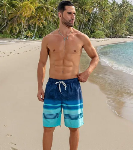 Vista 78 de UNICOMIDEA Bañador para hombre con forro de compresión de 9 pulgadas de largo