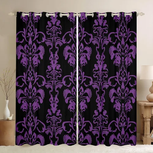 Vista 12 de Cortinas opacas abstractas de 30 % a 50 % geométricas para dormitorio, sala de estar, decoración de línea a rayas, cortinas con aislamiento térmico