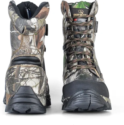 Vista 7 de Botas de caza impermeables para hombre de 8 pulgadas, ligeras, camuflaje, aisladas, tácticas, para trabajo, 400g Thinsulate