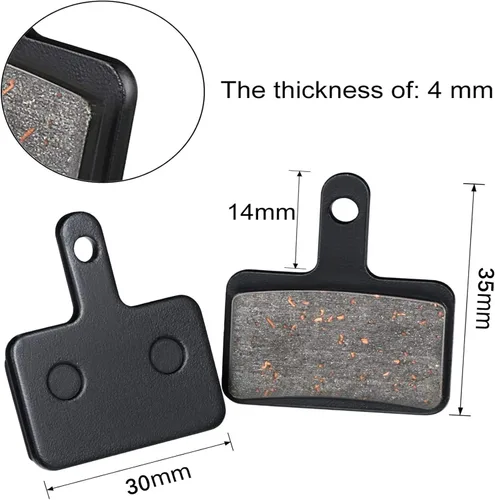 Vista 2 de Zonon 4 pares de pastillas de freno para bicicleta compatibles con TRP Tektro Shimano Deore Br-M575 M525 M515 T615 T675 M505 M495 M486 M485 M475