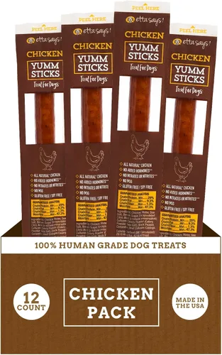 Vista 12 de etta says! Yumm Sticks, paquete variado de golosinas de carne seca
