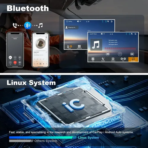 Vista 5 de Estéreo de coche Linux de 9 pulgadas para Honda CR-V CRV 2007-2011 Pantalla táctil IPS Radio de coche con Carplay y Android Auto Soporte Cámara