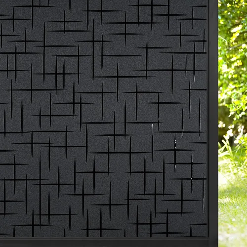 Vista 13 de rabbitgoo Película de privacidad para ventana, película de vidrio esmerilado, adhesivo decorativo de privacidad, bloqueo UV, adhesivo estaico