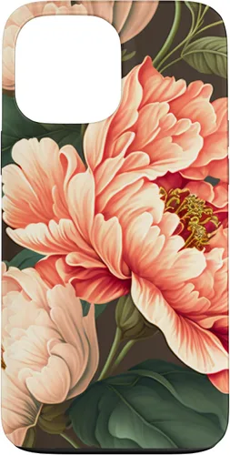 Vista 24 de Vintage Peony Inspired Flower Plant Lover Funny Gardening Case for iPhone 17