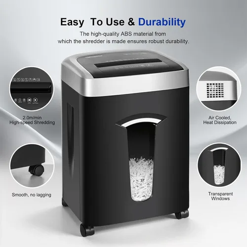 Vista 5 de Wingwise Trituradora de papel resistente de 18 hojas