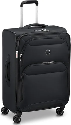Vista 3 de DELSEY Paris Sky Max 2.0 Softside - Equipaje expandible con ruedas giratorias, Negro -, Sky Max 2.0 Softside - Equipaje expandible con ruedas