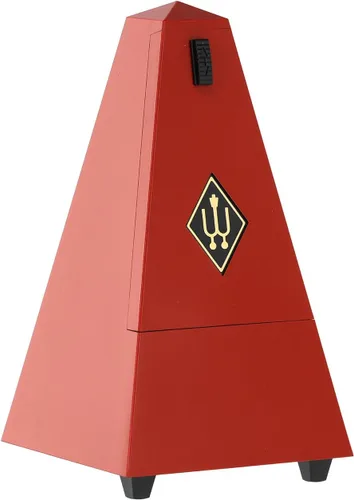 Vista 3 de Wittner 903558 Metrónomo de carcasa de plástico con campana, rojo oscuro