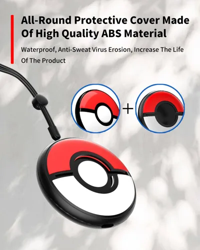 Vista 3 de OLCLSS Case for Pokémon GO Plus + 2023,Premium Silicone,Sweatproof, Classic Color,Matching Design with Portable Wrist Strap (Black)