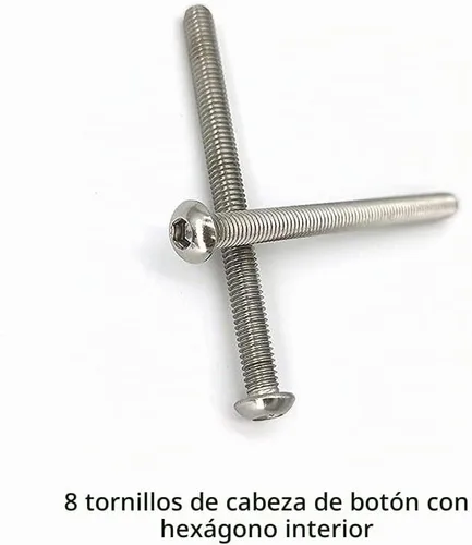 Vista 6 de Kit de accesorios para cabecero y estribo - Tuercas y pernos de acero Longitud: 3 pulgadas