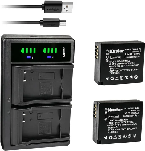 Vista 5 de Kastar Cargador de batería USB LTD2 para batería BP-DC15, cargador BC-DC15, D-Lux tipo 109, D-Lux 7, D-Lux 8, cámaras digitales C-Lux