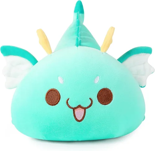 Vista 8 de Onsoyours Peluche de dragón gordito, adorable almohada de felpa suave para abrazar, lindo juguete de peluche Kawaii para niños