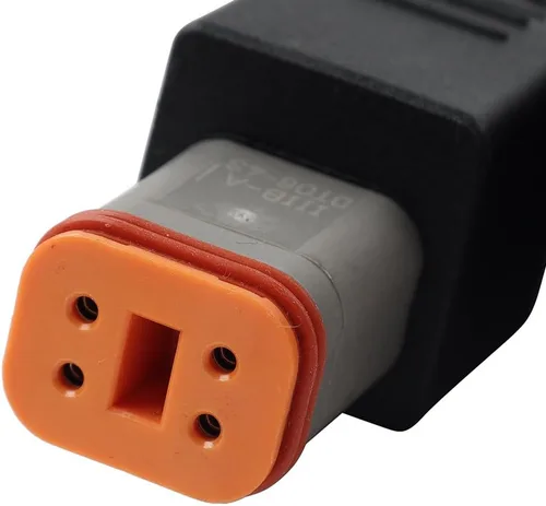 Vista 2 de Bacar 6 Pin 4 Pin a OBD2 Cable Adaptador de diagnóstico 2in1 escáner plástico negro para Harley Touring para Softail Dyna Moto