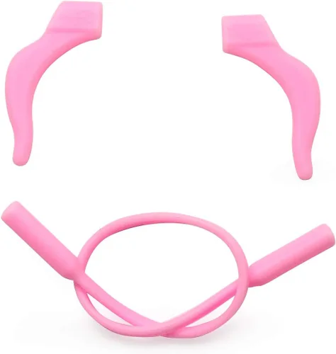 Vista 11 de 3 Sets Pack Kids Glasses Silicone Cord Ear Grips Children Eyeglasses Temple Locks with Head Band Strap Retainer