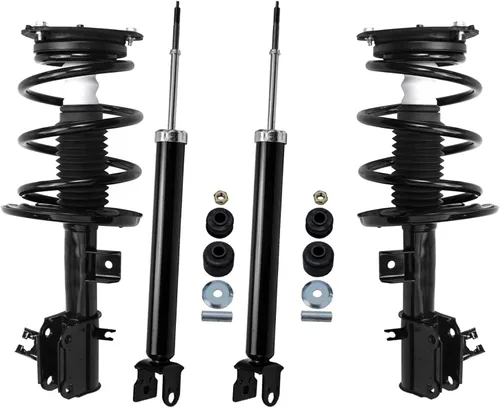 Vista 159 de Detroit Axle - Puntales y Amortiguadores para Chevy Traverse Buick Enclave GMC Acadia Saturn Outlook 2007-2012, 2 puntales delanteros con resorte