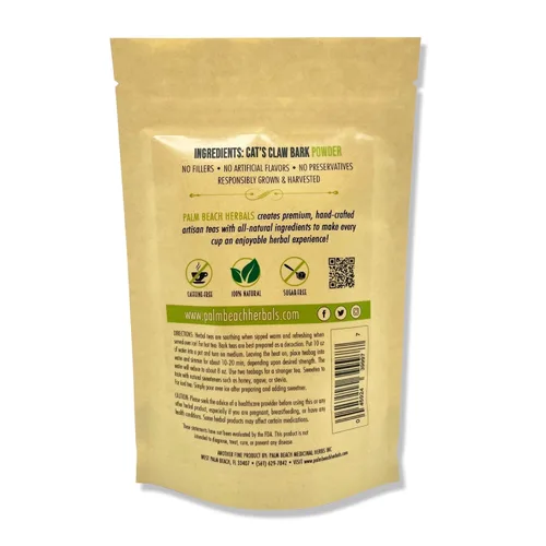 Vista 2 de Palm Beach Herbals - Té de corteza de garra de gato - Serie de té de hierbas puro (30 bolsas de té) 100% natural