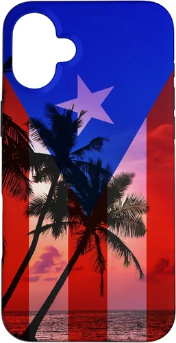 Vista 23 de Tropical Ocean Vibes Puerto Rico Flag - Funda para iPhone 17