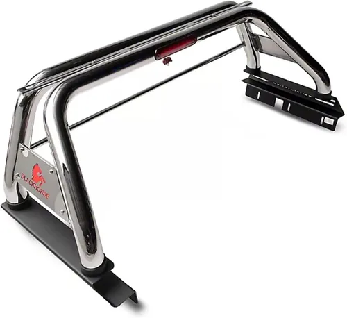 Vista 3 de Barra enrollable clásica Black Horse de acero inoxidable compatible con Toyota Tacoma 2005-2024 - RB006SS