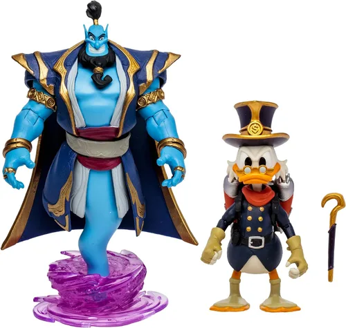Vista 5 de McFarlane Toys - Disney Mirrorverse Genie Scrooge McDuck de 5 pulgadas y Goofy 7 pulgadas, figura de acción 3 unidades, etiqueta dorada, exclusiva
