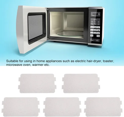Vista 4 de Garosa Juego de 5 piezas para horno de microondas, placa de mica, cubierta de guía de ondas de microondas, accesorio de reparación para cocina