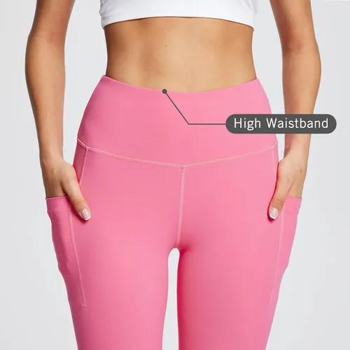 Vista 4 de BALEAF Leggings para mujer con bolsillos, con control de abdomen, para hacer ejercicio, de cintura alta, de atletismo, para correr, de 78