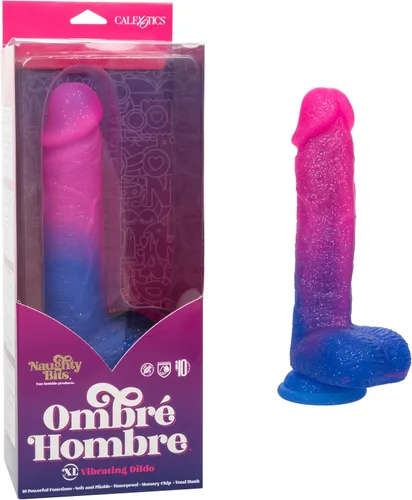 Vista 8 de CalExotics Naughty Bits I Leaf Dick Dick - Consolador de hojas de hierba que brilla en la oscuridad - SE-4410-64-3