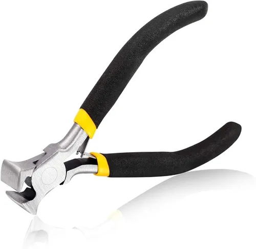 Vista 8 de SPEEDWOX Alicates de punta de cadena, alicates de punta larga de 5 pulgadas, mini cortador de alambre para áreas confinadas difíciles de alcanzar