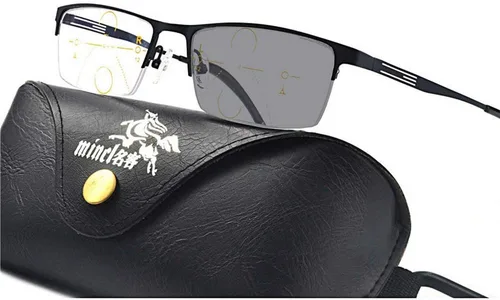 Vista 3 de Gafas de lectura fotocromáticas progresivas multifoco para hombre