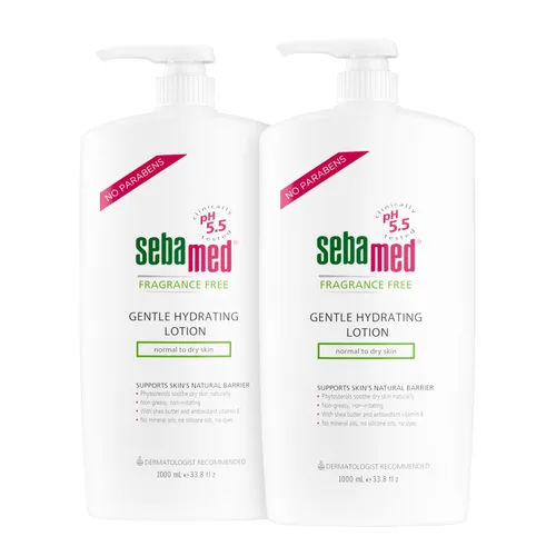 Vista 7 de SEBAMED Loción hidratante suave sin fragancia, ultra suave, recomendada por dermatólogos, hidratante para pieles sensibles normales a secas, 33.8