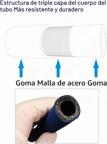 Vista 2 de Manguera de Cambio de Aceite de Drenaje de Motor Mejorada de 12mm, Herramienta de Ayuda de Drenaje de Aceite, M12x1.5 mm, 457.2 mm de Largo