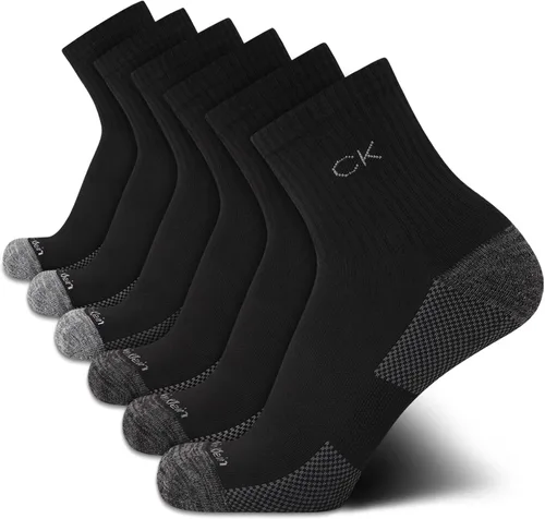 Vista 33 de Calvin Klein Calcetines deportivos acolchados de corte alto para hombre (paquete de 6)