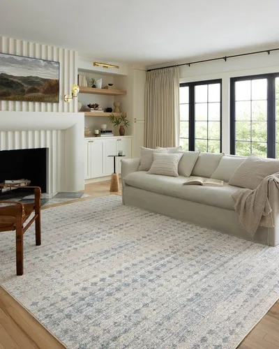 Vista 14 de Loloi Kamala Charcoal/Dove - Alfombra decorativa de 2'-3" x 3'-10