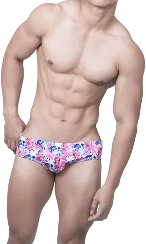 Vista 4 de UXH Traje de baño para hombre calzoncillos acolchado traje de baño masculino moda sexy natación bikini tabla playa surf nadar troncos