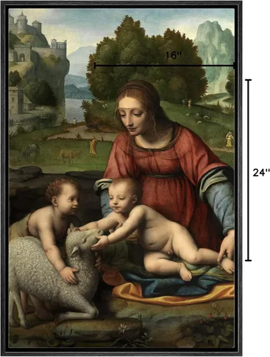Vista 96 de wall26 Lienzo impreso para pared, diseño de Salomé y San Juan Bautista, por Solario, Historia del Renacimiento, ilustraciones de bellas artes, arte