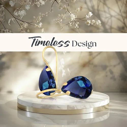 Vista 50 de 14K Solid Gold Earrings - Gemstone Earrings for Women - 14K Gold Earrings for Women - Birthstone Earrings - Teardrop Earrings for Women - Gold
