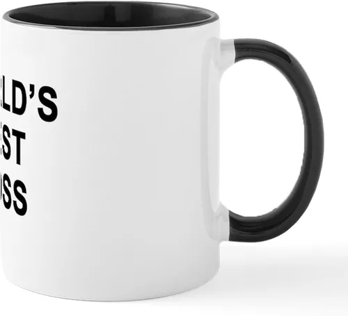 Vista 8 de CafePress – como un Boss Taza – El único Taza de café, taza de café, S, Blanco