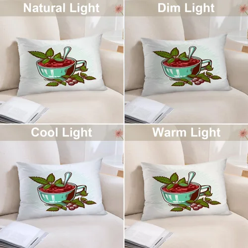 Vista 184 de Batmerry Autumn Pumpkin Templeton Throw Pillow Covers, Green Leaves Paths Forests Decorative Pillow Covers Digital Printing Blended for Couch Sofa