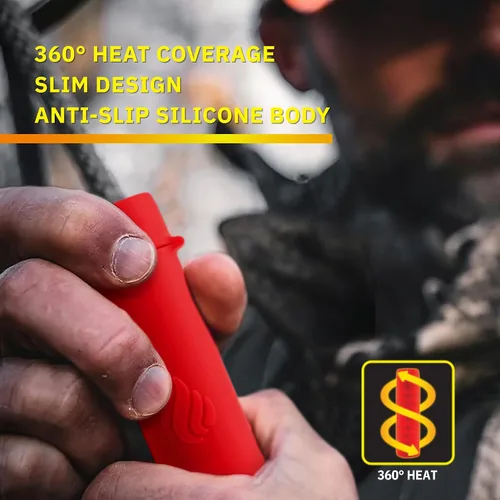 Vista 4 de POWERPAW - Calentador de manos recargable, calentador de manos eléctrico portátil, 3 niveles de calor, 5000mAh, batería USB-C, calentador
