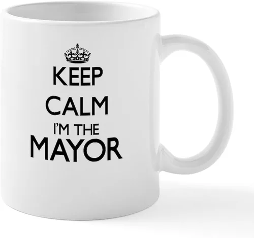Vista 20 de CafePress I Love Mayor Mug Taza de café de cerámica de 11 oz (11.0 fl oz)