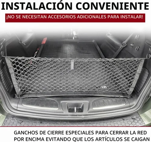 Vista 2 de Red de carga de malla para maletero estilo sobre para Dodge Durango SXT GT SRT 1998-2026 – Accesorios de coche – Organizadores y almacenamiento
