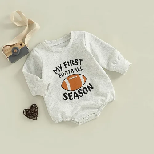 Vista 106 de MERSARIPHY Sudadera de fútbol para bebé, traje de manga larga con letras divertidas, ropa de otoño e invierno