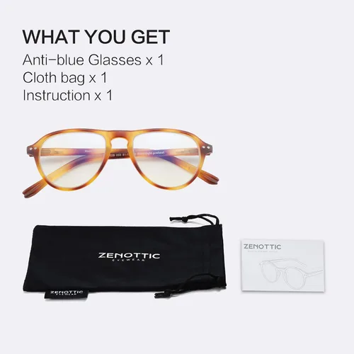 Vista 6 de ZENOTTIC Gafas de lectura con bloqueo de luz azul para mujeres y hombres
