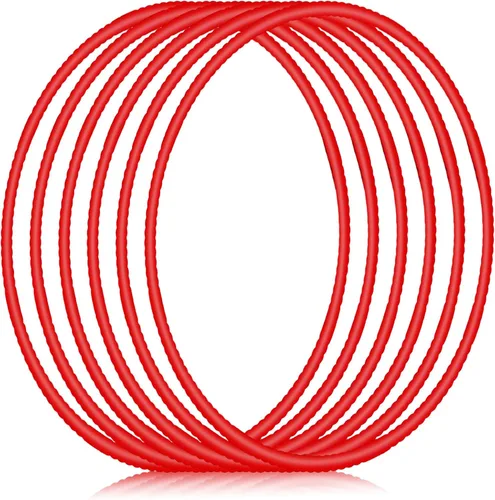 Vista 8 de Shappy - 6 piezas de aros de ejercicio desmontables ajustables, juguete de plástico, juguetes de patio de juegos, aros circulares