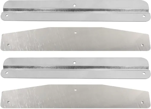 Vista 6 de Par (2) Universal Mud Flap Weight Semi Truck 24" X 4" Chrome 3 Stud Fit 24" Wide Mud Flaps