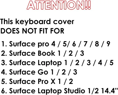 Vista 8 de ProElife Funda de teclado para laptop Microsoft Surface Go 2021 2020 de 12.4 pulgadas y Surface Laptop Go 2 de 12.4 pulgadas con botón de encendido