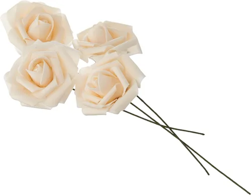 Vista 20 de Wrapables® Flor de rosa artificial, flores de tacto real para ramos de boda y centros de mesa, aguamarina