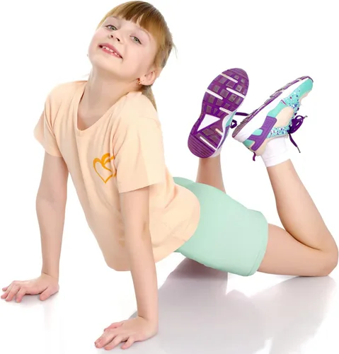 Vista 5 de Boyiee Paquete de 8 pantalones cortos de baile para niñas, pantalones cortos de ciclismo, gimnasia, yoga, pantalones cortos de seguridad activos